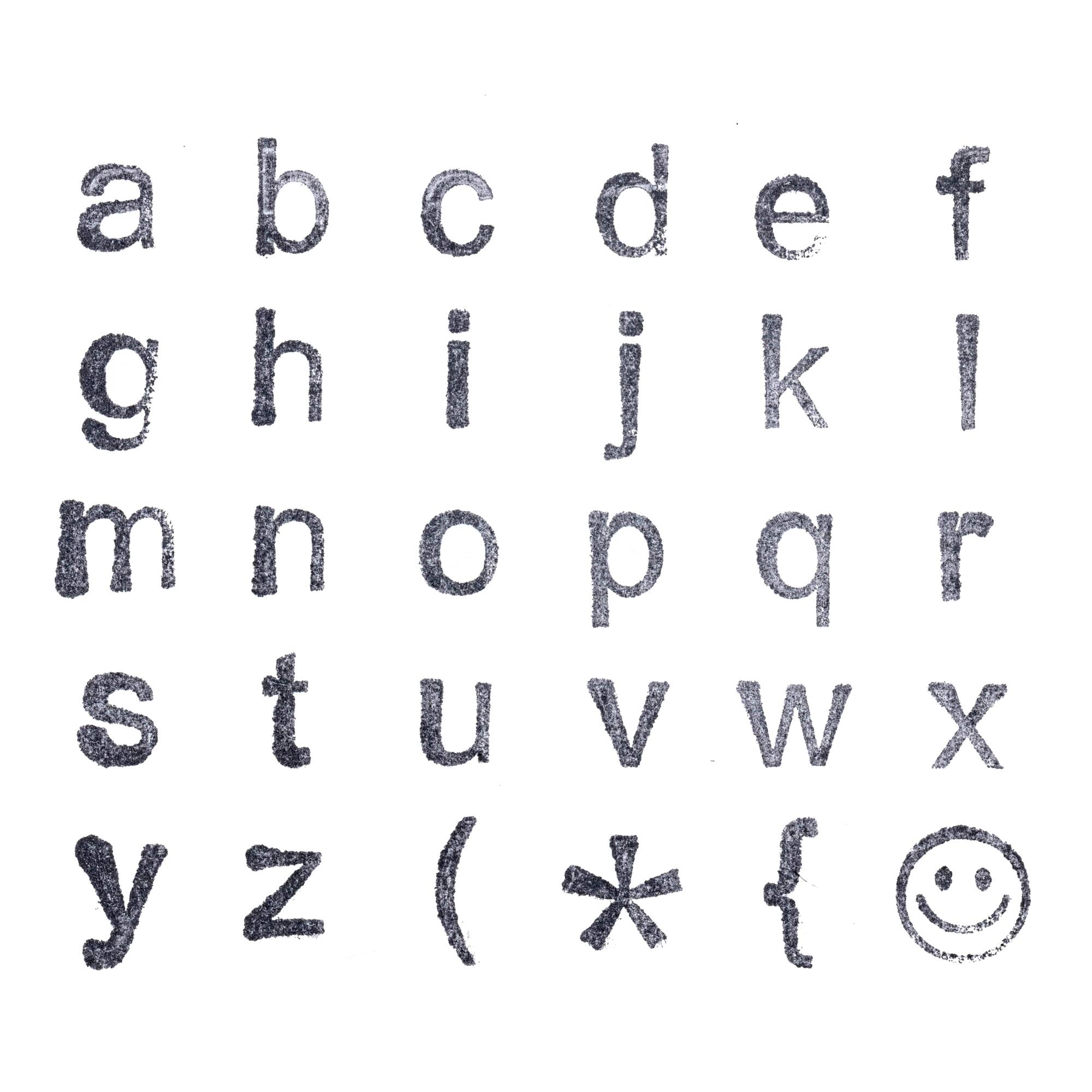 Lowercase Alphabet Wood Stamp Set by Recollections